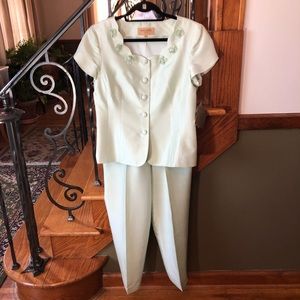 Bergamo Silk Suit NWT Size 10